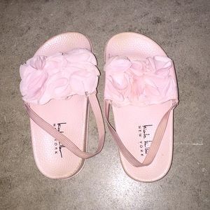 Pink little girl's sandals